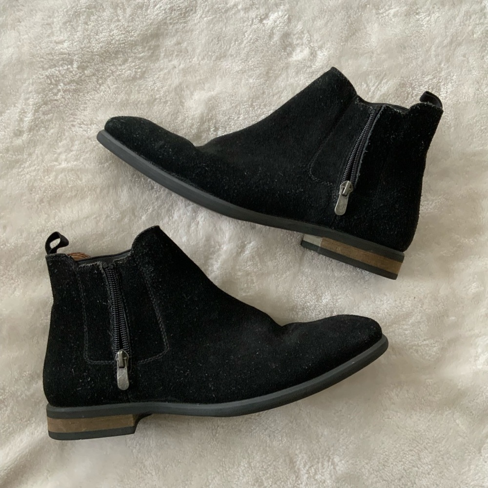 𝅺CALL It Spring Men's Zip Up Suede Short Boot